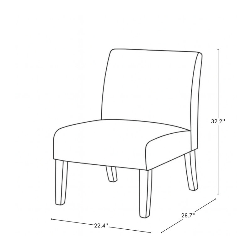 Fauteuil d'appoint rembourré Aerius, Gris