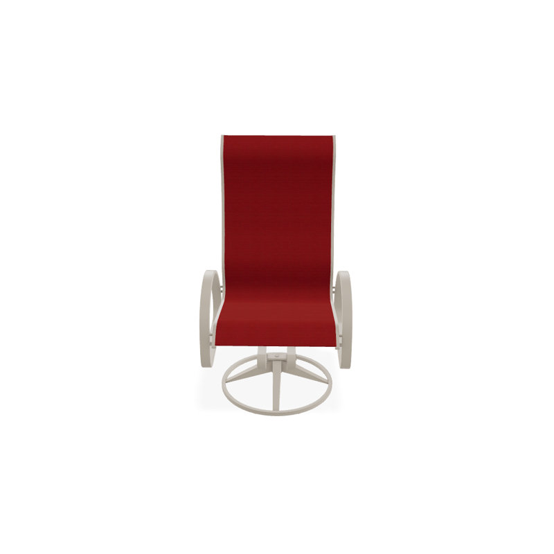 Fauteuil de patio pivotant Hiraku, Désert texturé, Rouge 1D Sunbrella®
