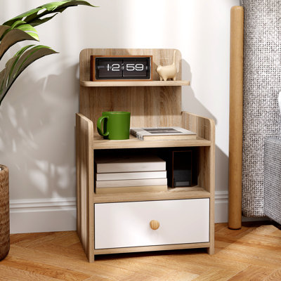 Bevus 40cm W Manufactured Wood Bedside Table