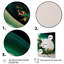 «Dojno Emerald Green and Gold Abstract Waves II», reproduction sur toile 3 pièces-87912576-87912578