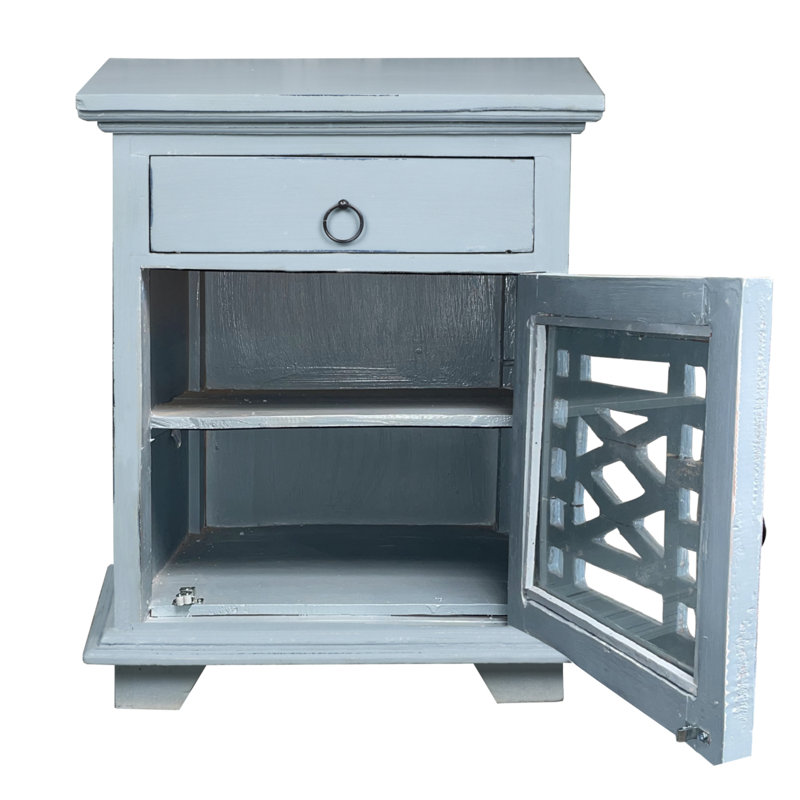 Abdias 21'' W Solid Wood Nightstand