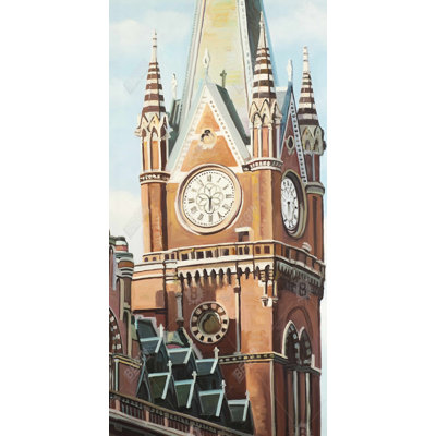 St-pancras station in london - 15.75"x31.50" Desk mat
