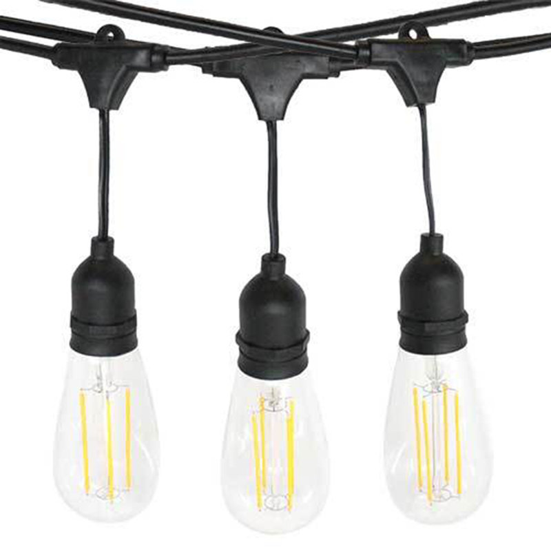 Éclairage de chaîne standard 24 lumières 24 lumières 48 pi Aceves