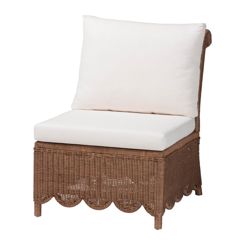 Fauteuil d'appoint en rotin naturel Bali & Pari Detta