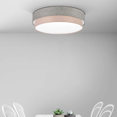 Avory Fabric Flush Mount