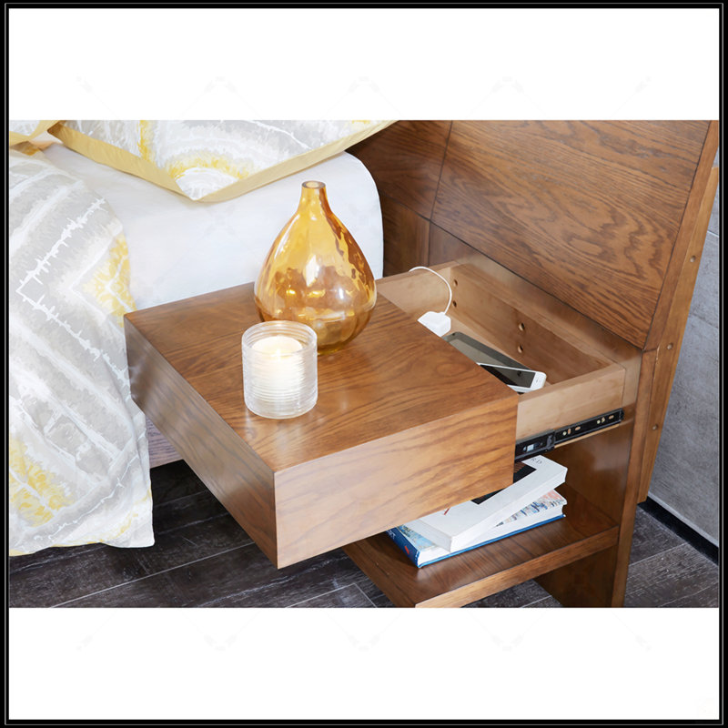Bed With 2 Nightstands, Queen
