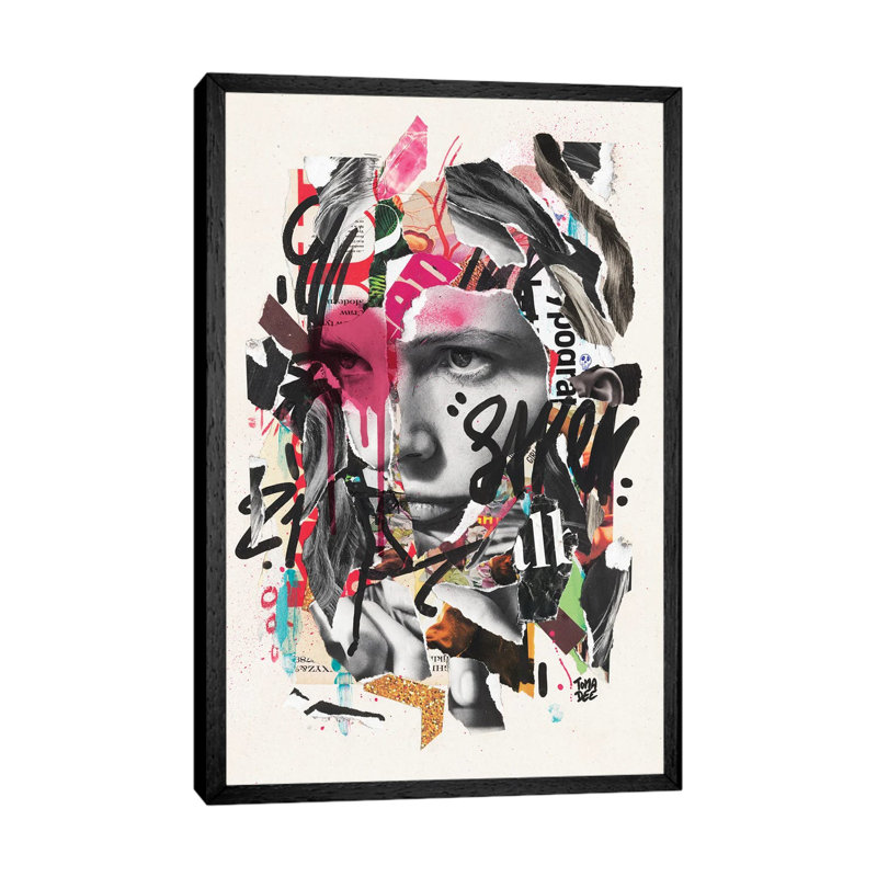 Suave 1 Piece Wall Art on Canvas, 152.5 cm H x 101.5 cm W, Black Framed