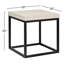 Brayton Square Wood White Wash End Table 