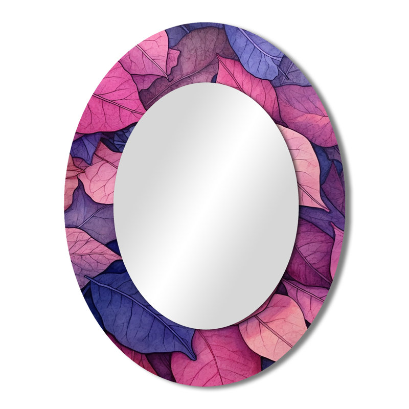 Miroir mural rose et bleu Harmony II, 43 po x 33 po