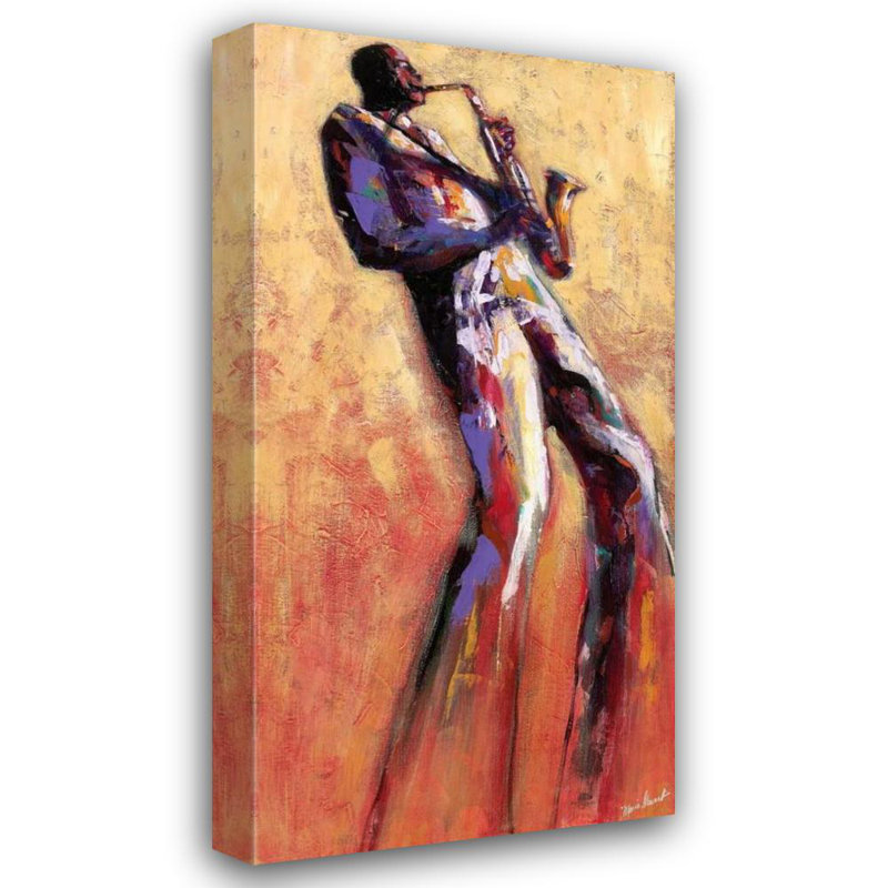 «Lark Manor ™ Stewart», art sur toile tendue par Monica Gallery: Sax Solo, H 24 po x l 14 po