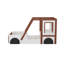 Lit plateforme en forme de voiture pour enfants