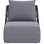 Chaise de patio avec coussins Lessing