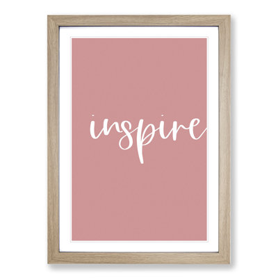 Inspire - Picture Frame Typography