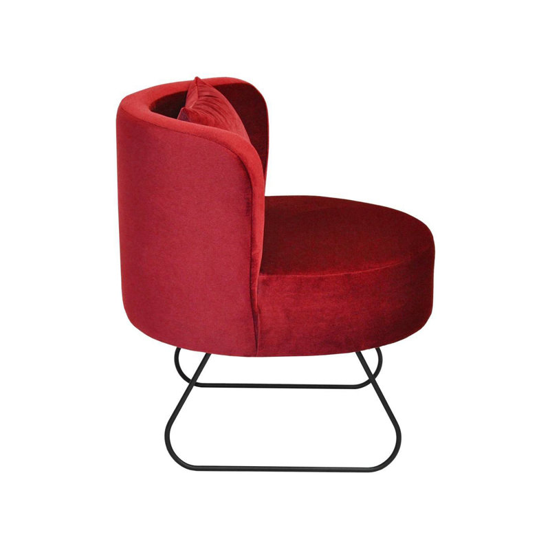Loft Upholstered Accent Chair, Red