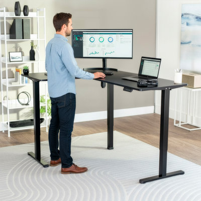 Bureau debout d'angle électrique VIVO
