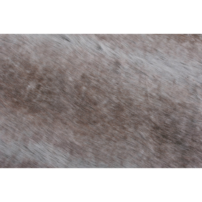 Tapis taupe à imprimé animal loup, Nouveauté 2 pi 5 po x 3 pi 9 po