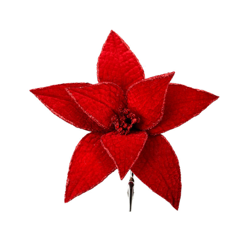 Pince à poinsettia 9 po, Rouge foncé