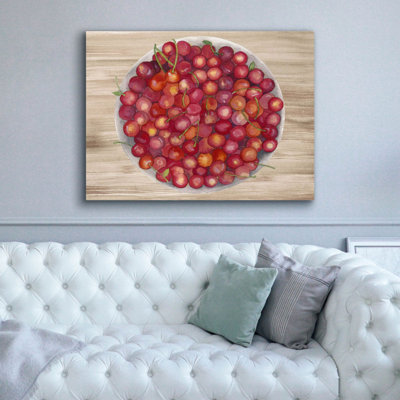  «Bowls Of Fruit 4» par Alicia Ludwig, art mural sur toile, 54 po x 40 po, H 40 po x l 54 po
