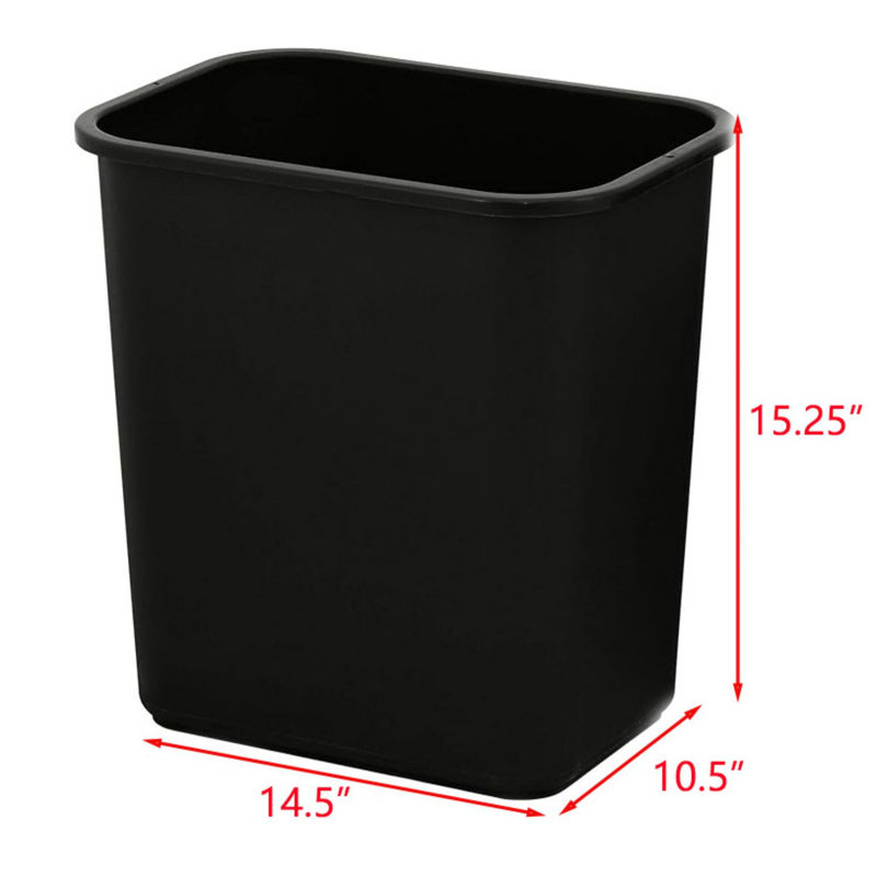 Plastic Open Waste Basket - 7 Gallons