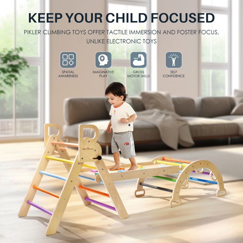 Indoor Children's Wooden Climbing Frame