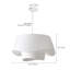 Luminaires suspendus modernes blancs pour îlot de cuisine-1960467437