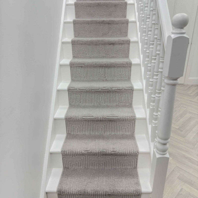 Stair Runner Geometric Area Rug, Runner 66 x 450 cm