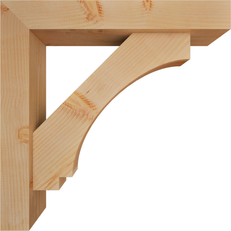 Support de bloc impérial avec entretoise décalée, 28 po x 28 po, Sapin Douglas de l 5 1/2 po (lisse)