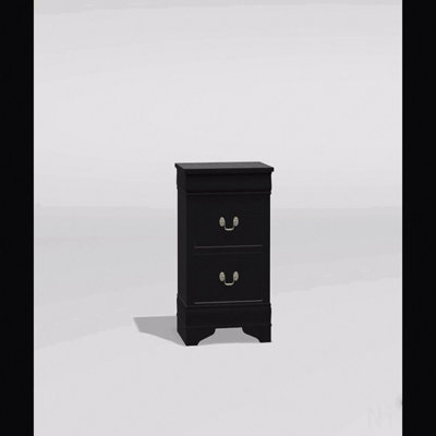 1Pc Nightstand Solid Wood English Dovetail Construction Antique Nickle Hanging Pulls