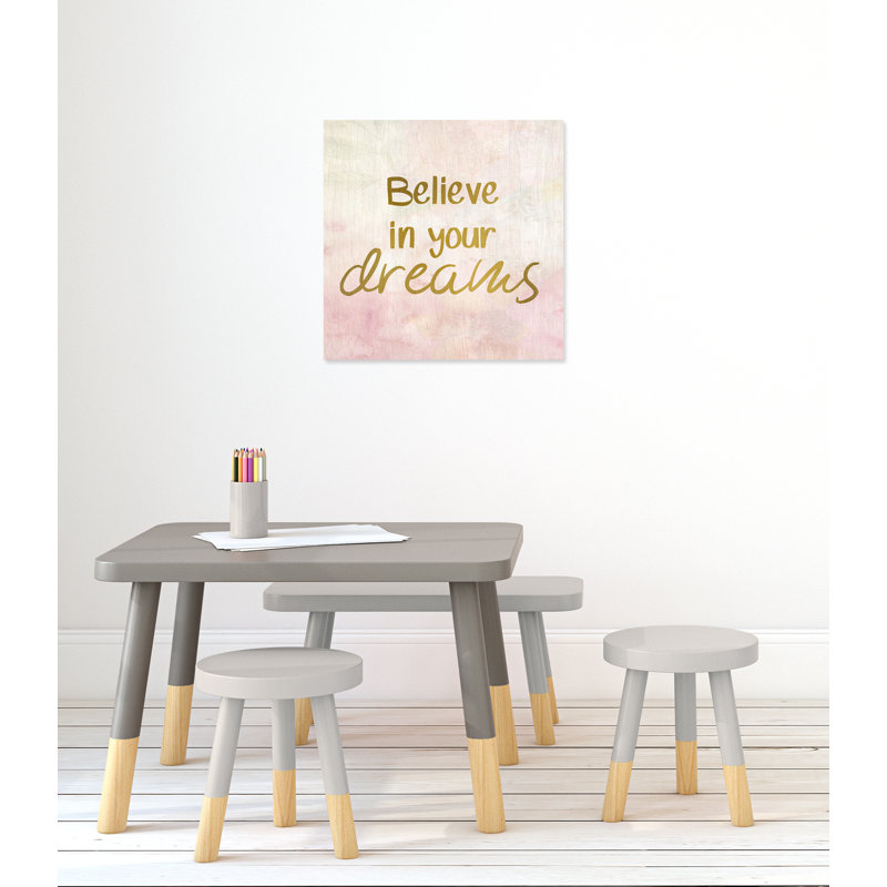 Rêves de licorne 2, H 24 po x l 24 po x P 1,5 po, Toile
