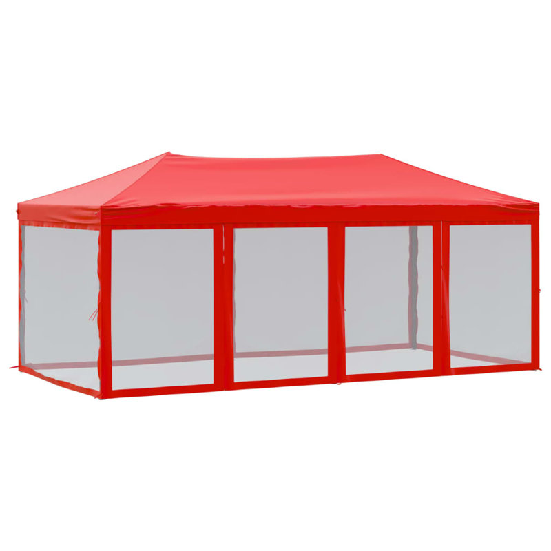 Alizai 6 x 3m Steel Party Tent, Black, Red