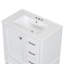Ensemble de meuble-lavabo moderne avec ensemble lavabo 30 po, meuble-lavabo moderne avec porte à fermeture douce et 3 tiroirs, structure en bois massif (blanc)-1481616118
