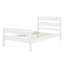 Structure de lit simple en bois, lit plateforme simple avec tête et pied de lit, cadres de lit simple pour enfants avec supports à lattes-1822137347