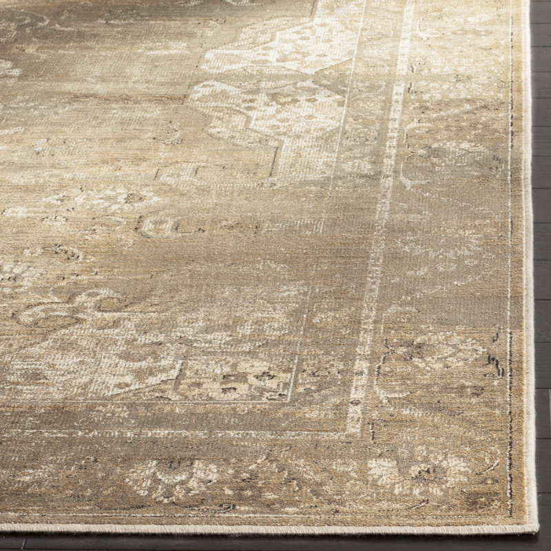 Tapis gris souris oriental Krauss, Rectangle 3 pi 3 po x 5 pi 7 po