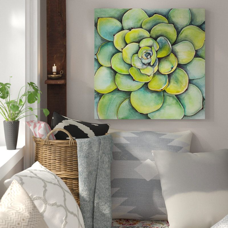 " Succulent Plant ", 36" H x 36" W x 1.5" D