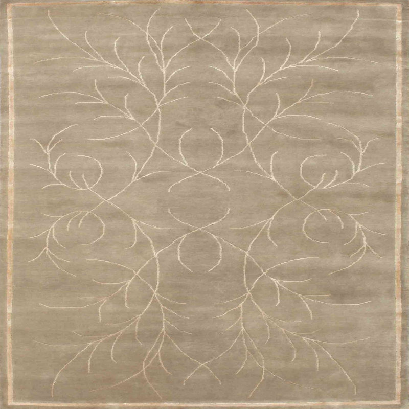 Abstract Indoor Rug, Square 5'