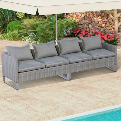 Lella 4 - Person Patio Conversation Set with Cushions
