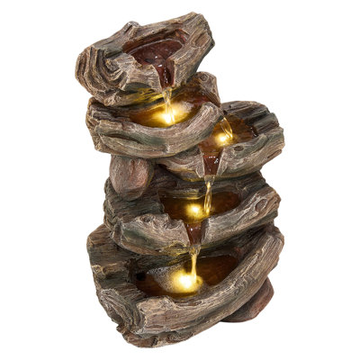 Outdoor Floor Fountain with Lights