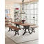 Organic Forge Solid Wood Dining Table-1789251702-1794411606