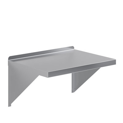 18 in. x 24 in. Stainless Steel Wall Shelf With Squared Edge