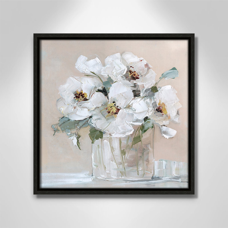 Soft White I de Sally Swatland, Espresso, H 13,5 po x l 13,5 po x P 2 po