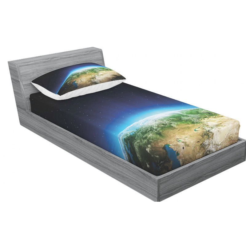 Microfiber Sheet Set, Twin Sheet Set with Fitted Sheet