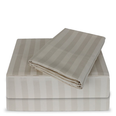 Luxury Hotel 100% Cotton Striped Sheet Set