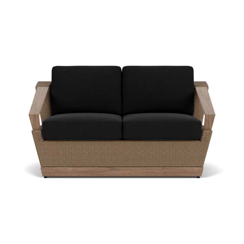 Charisma Outdoor 2 - Seat Loveseat, Canvas Black