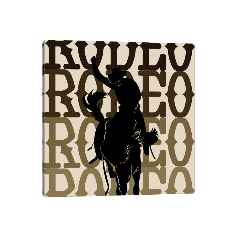 Rodeo 1 Piece Wall Art on Canvas, 66.04 cm H x 66.04 cm W x 3.175 cm D, Does Not Apply