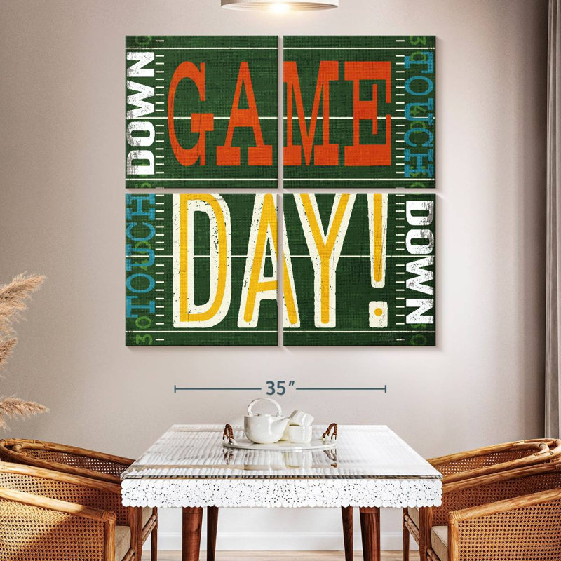 Kema Football Typographie II, H 50 po x l 50 po