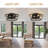 Bowdoin 18" Farmhouse Flush Mount Caged Ceiling Fan, 6 Speeds DC Motor Low Profile Ceiling Fan with Lights and Remote