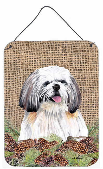 Shih tzu, reproduction d’art sur plaque