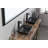 13.0" L -18.13" W -4" H Matte Shell Glass Rectangular Vessel Bathroom Sink In Black With Matte Black Faucet And Pop-Up Drain In Matte Black