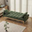 Canapé-lit ajustable en tissu à 3 positions 69 po avec accoudoirs amovibles pour espaces compacts-141497185