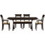 Ensemble de salle à manger extensible en bois massif 5 pièces Sarah-16804974-39921241